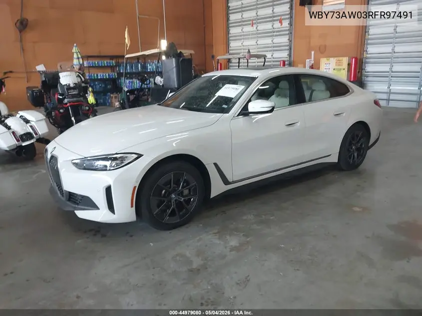 2024 BMW I4 Gran Coupe Edrive40 VIN: WBY73AW03RFR97491 Lot: 44979080