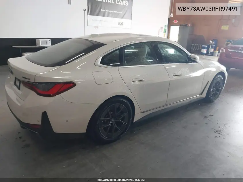 2024 BMW I4 Gran Coupe Edrive40 VIN: WBY73AW03RFR97491 Lot: 44979080