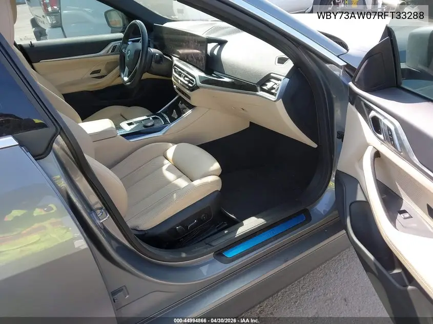 2024 BMW I4 Gran Coupe Edrive40 VIN: WBY73AW07RFT33288 Lot: 44994866