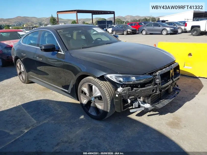 2024 BMW I4 Gran Coupe Edrive35 VIN: WBY43AW09RFT41332 Lot: 45042201