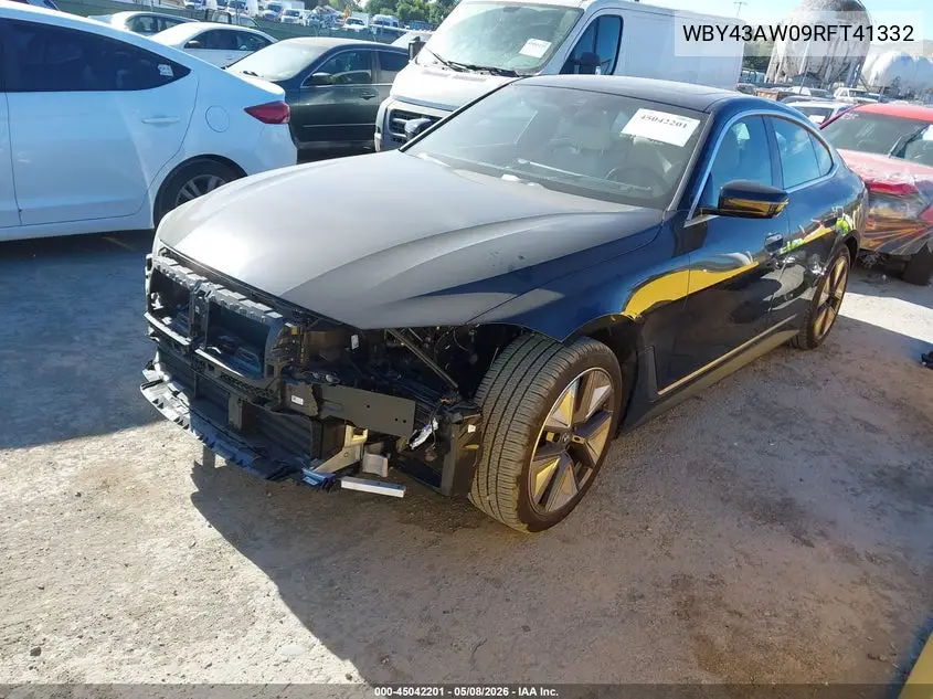 2024 BMW I4 Gran Coupe Edrive35 VIN: WBY43AW09RFT41332 Lot: 45042201