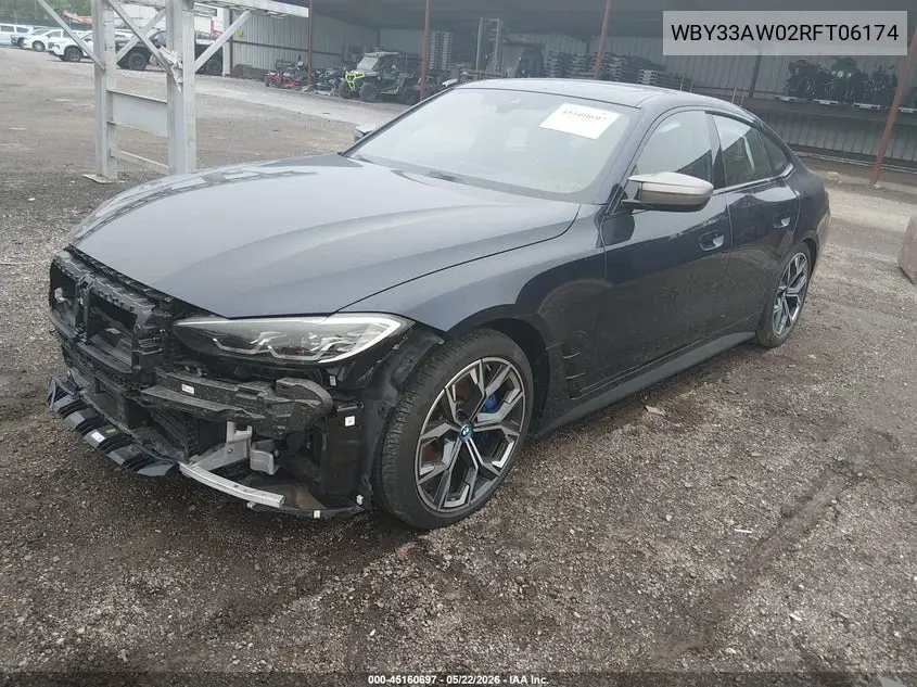 2024 BMW I4 Gran Coupe M50 VIN: WBY33AW02RFT06174 Lot: 45160697