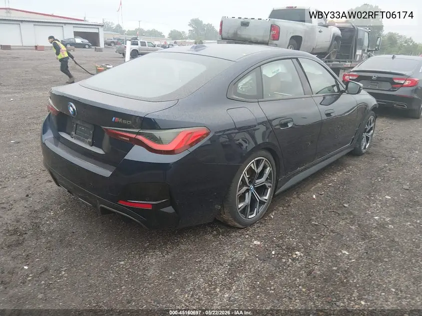 2024 BMW I4 Gran Coupe M50 VIN: WBY33AW02RFT06174 Lot: 45160697