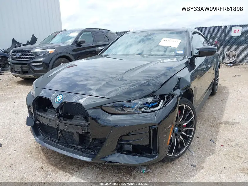 2024 BMW I4 Gran Coupe M50 VIN: WBY33AW09RFR61898 Lot: 45216350