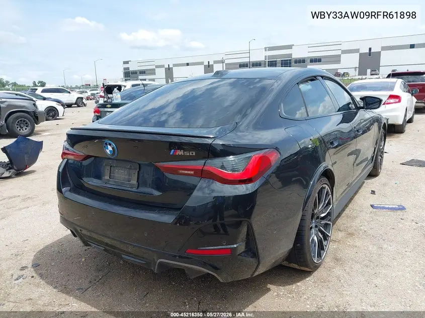 2024 BMW I4 Gran Coupe M50 VIN: WBY33AW09RFR61898 Lot: 45216350