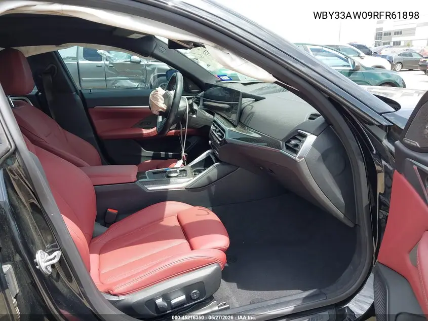 2024 BMW I4 Gran Coupe M50 VIN: WBY33AW09RFR61898 Lot: 45216350