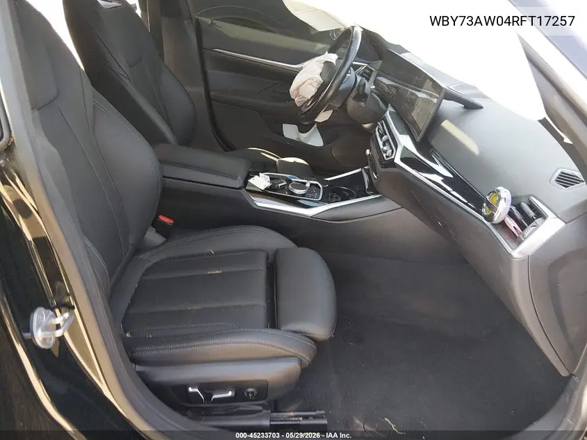 2024 BMW I4 Gran Coupe Edrive40 VIN: WBY73AW04RFT17257 Lot: 45233703