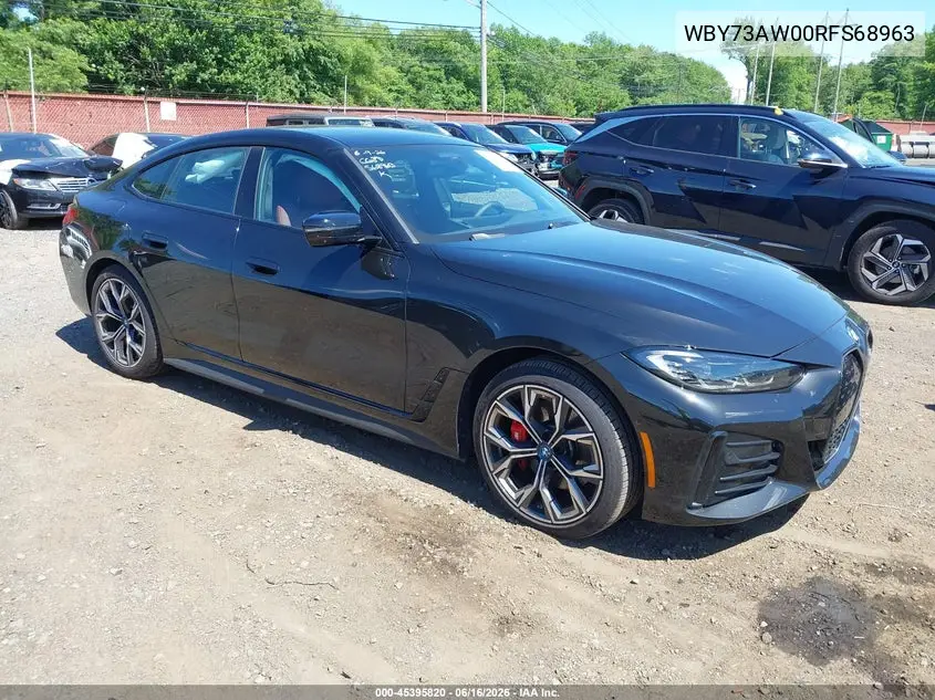 2024 BMW I4 Gran Coupe Edrive40 VIN: WBY73AW00RFS68963 Lot: 45395820