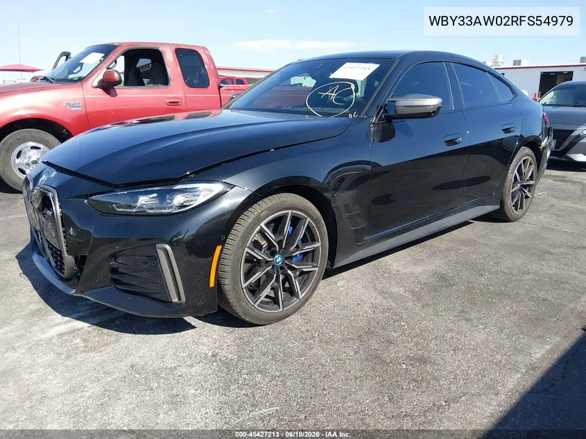 2024 BMW I4 Gran Coupe M50 VIN: WBY33AW02RFS54979 Lot: 45427213