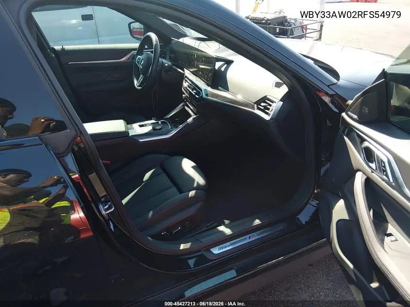 2024 BMW I4 Gran Coupe M50 VIN: WBY33AW02RFS54979 Lot: 45427213