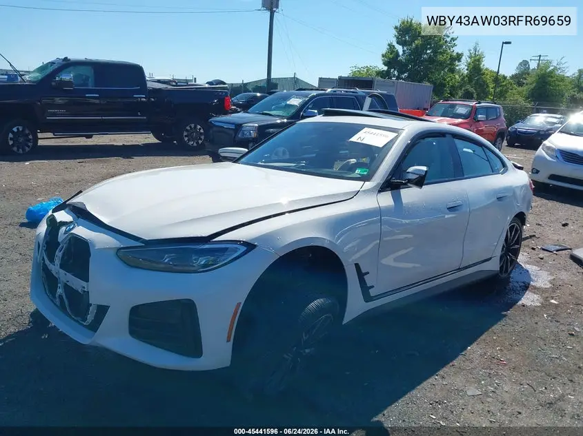 2024 BMW I4 Gran Coupe Edrive35 VIN: WBY43AW03RFR69659 Lot: 45441596