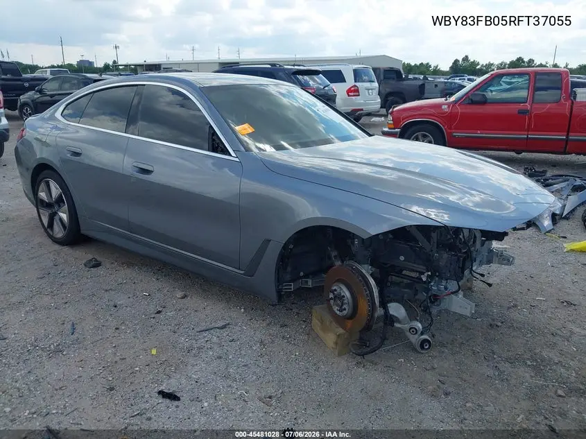 2024 BMW I4 Gran Coupe xDrive40 VIN: WBY83FB05RFT37055 Lot: 45481028