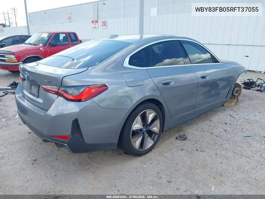 2024 BMW I4 Gran Coupe xDrive40 VIN: WBY83FB05RFT37055 Lot: 45481028