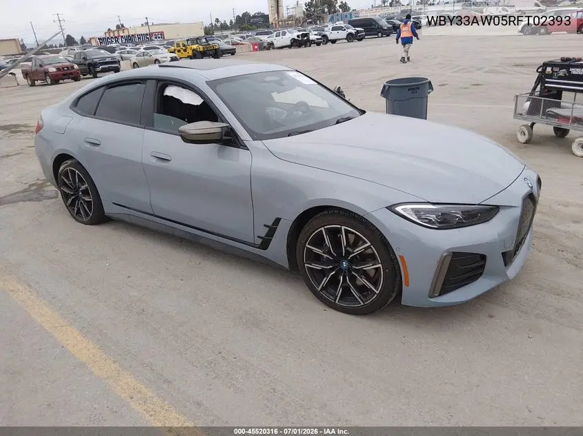 2024 BMW I4 Gran Coupe M50 VIN: WBY33AW05RFT02393 Lot: 45520316