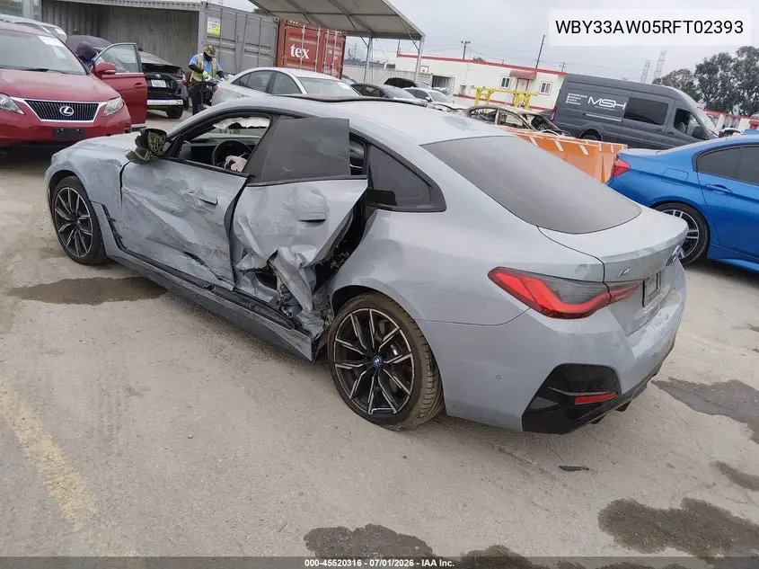 2024 BMW I4 Gran Coupe M50 VIN: WBY33AW05RFT02393 Lot: 45520316