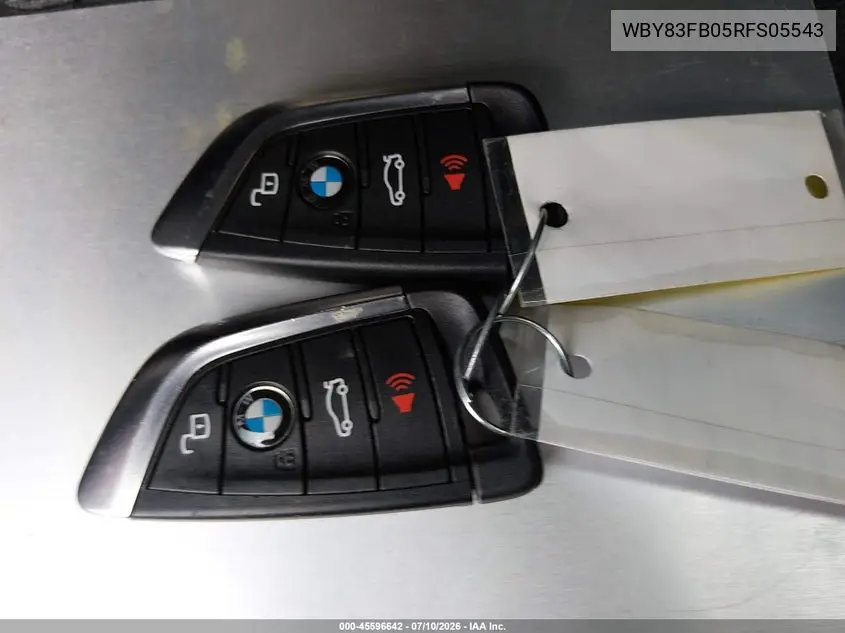 2024 BMW I4 Gran Coupe xDrive40 VIN: WBY83FB05RFS05543 Lot: 45596642