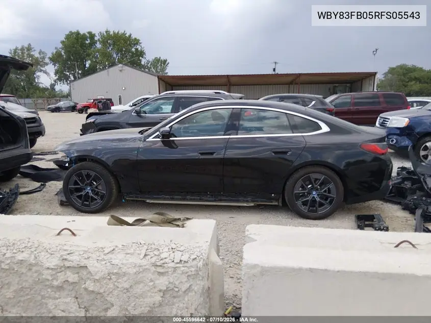 2024 BMW I4 Gran Coupe xDrive40 VIN: WBY83FB05RFS05543 Lot: 45596642