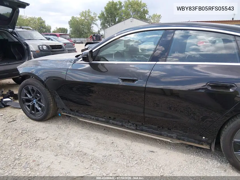 2024 BMW I4 Gran Coupe xDrive40 VIN: WBY83FB05RFS05543 Lot: 45596642