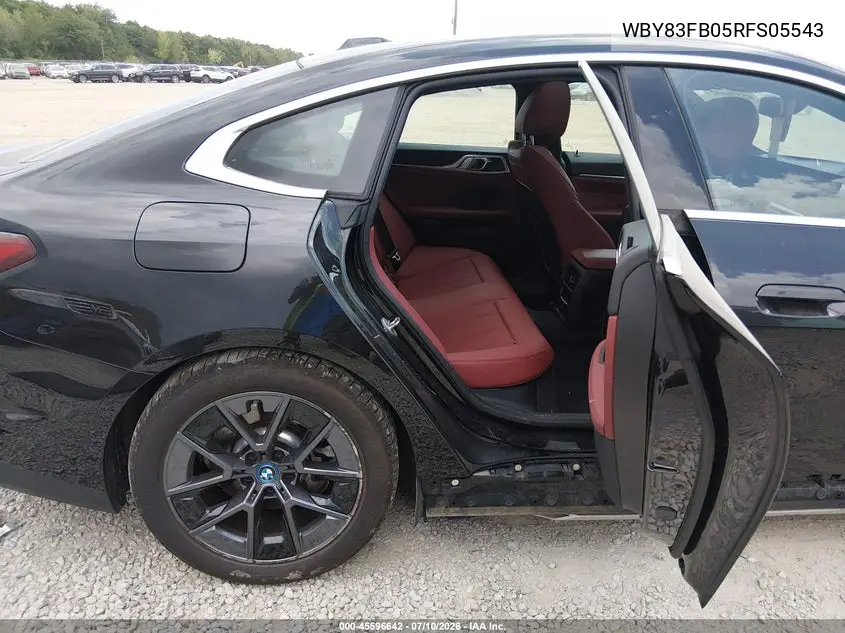 2024 BMW I4 Gran Coupe xDrive40 VIN: WBY83FB05RFS05543 Lot: 45596642