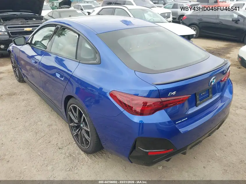 2025 BMW I4 Gran Coupe xDrive40 VIN: WBY43HD04SFU46541 Lot: 44756892