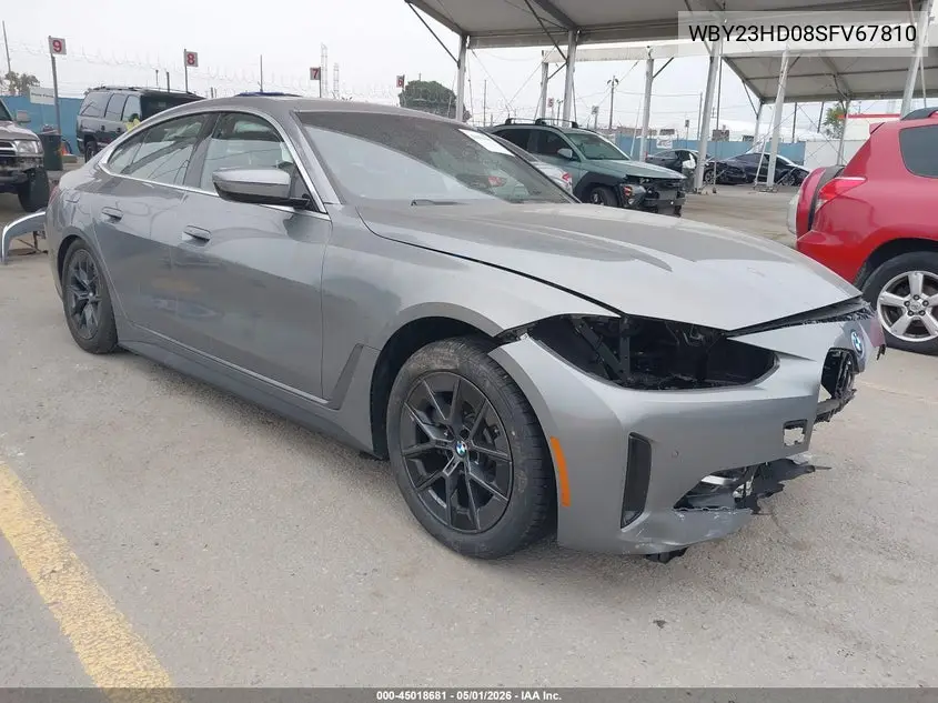 2025 BMW I4 Gran Coupe Edrive40 VIN: WBY23HD08SFV67810 Lot: 45018681