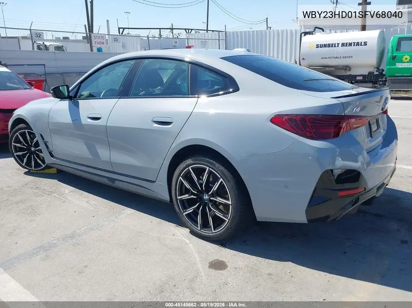 2025 BMW I4 Gran Coupe Edrive40 VIN: WBY23HD01SFV68040 Lot: 45145662