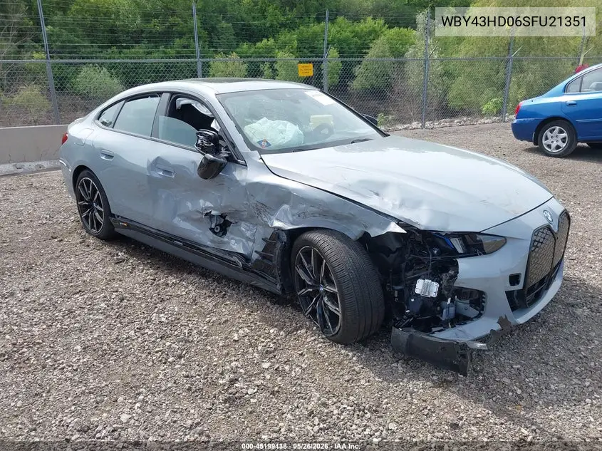 2025 BMW I4 Gran Coupe xDrive40 VIN: WBY43HD06SFU21351 Lot: 45199438