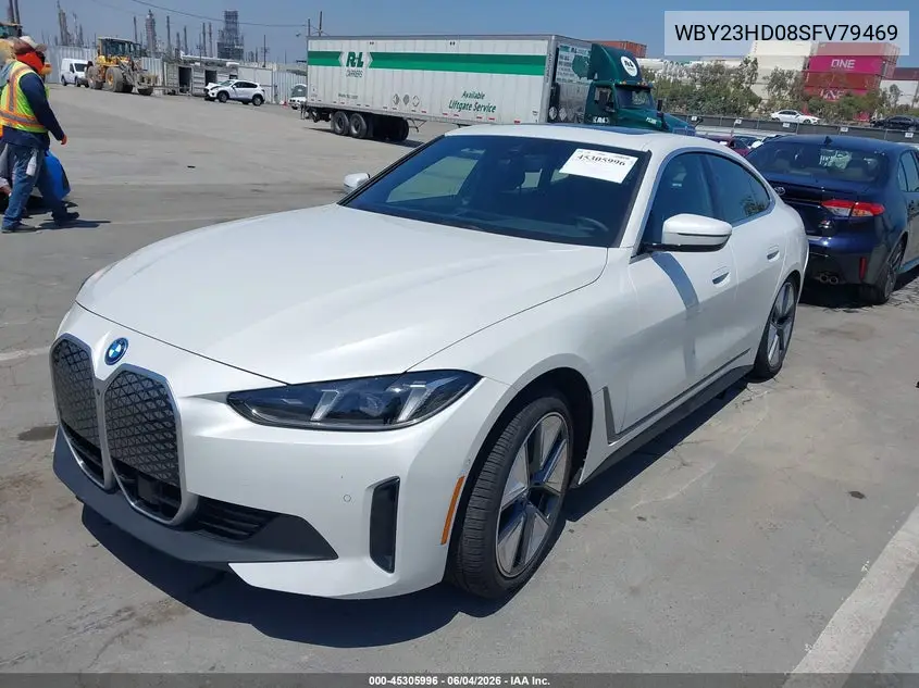 2025 BMW I4 Gran Coupe Edrive40 VIN: WBY23HD08SFV79469 Lot: 45305996