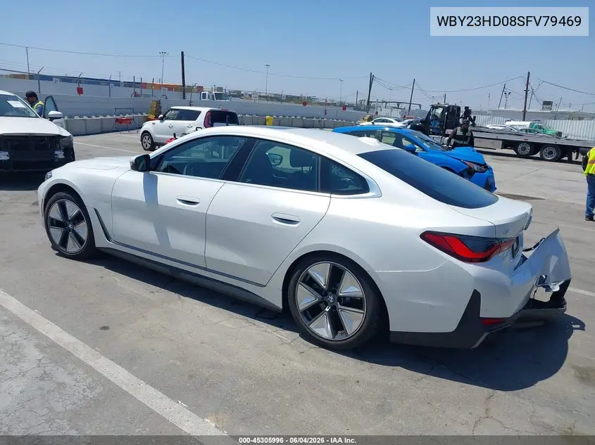 2025 BMW I4 Gran Coupe Edrive40 VIN: WBY23HD08SFV79469 Lot: 45305996