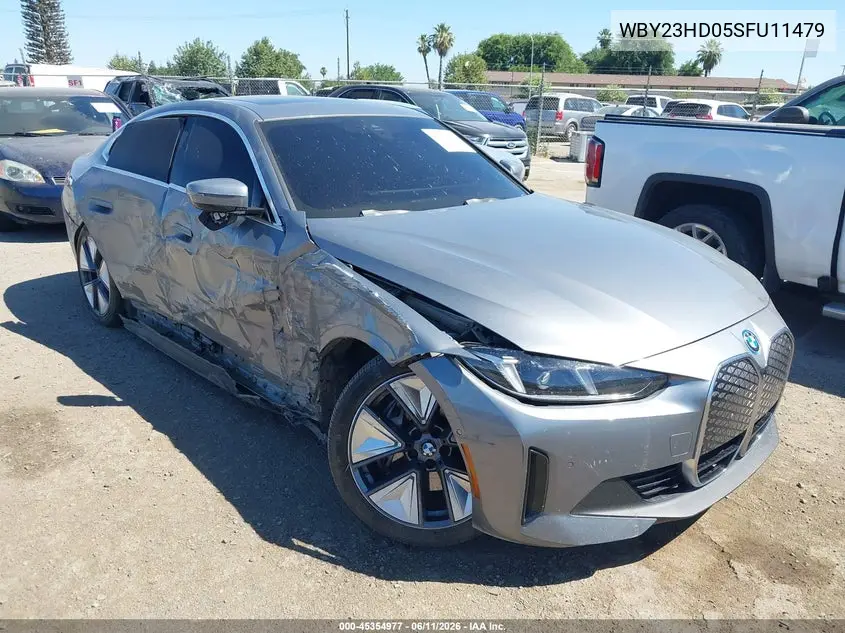 2025 BMW I4 Gran Coupe Edrive40 VIN: WBY23HD05SFU11479 Lot: 45354977