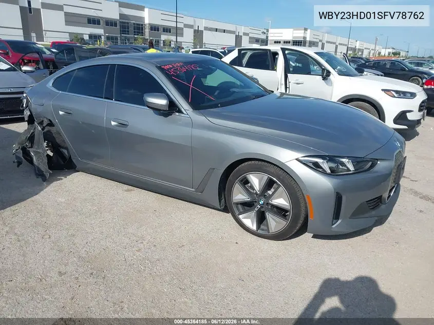 2025 BMW I4 Gran Coupe Edrive40 VIN: WBY23HD01SFV78762 Lot: 45364185