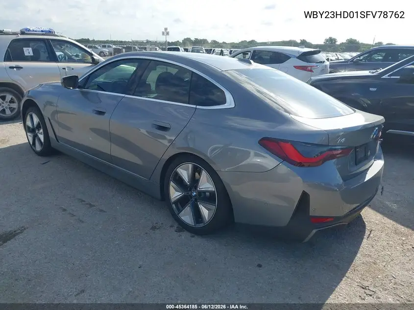 2025 BMW I4 Gran Coupe Edrive40 VIN: WBY23HD01SFV78762 Lot: 45364185