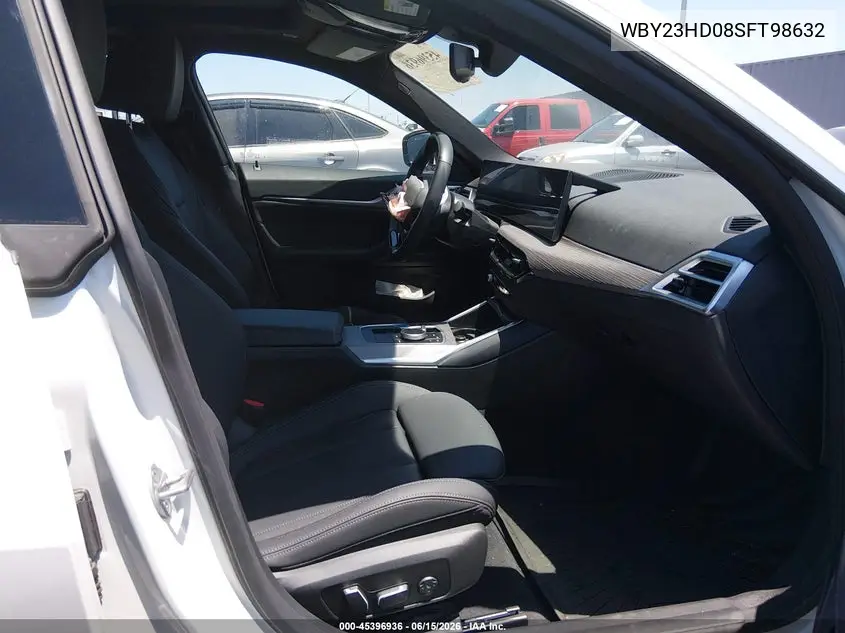 2025 BMW I4 Gran Coupe Edrive40 VIN: WBY23HD08SFT98632 Lot: 45396936