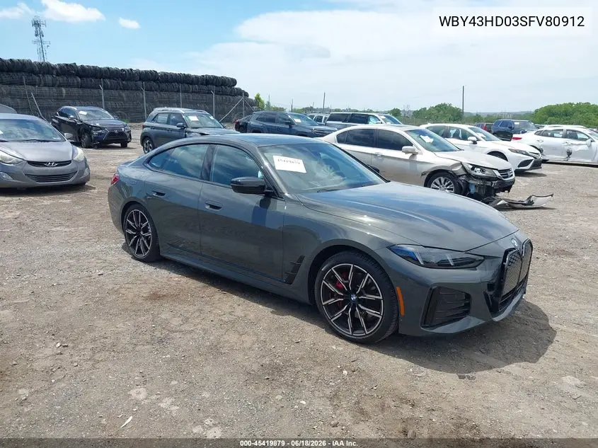 2025 BMW I4 Gran Coupe xDrive40 VIN: WBY43HD03SFV80912 Lot: 45419879