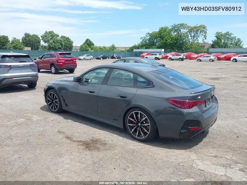 2025 BMW I4 Gran Coupe xDrive40 VIN: WBY43HD03SFV80912 Lot: 45419879