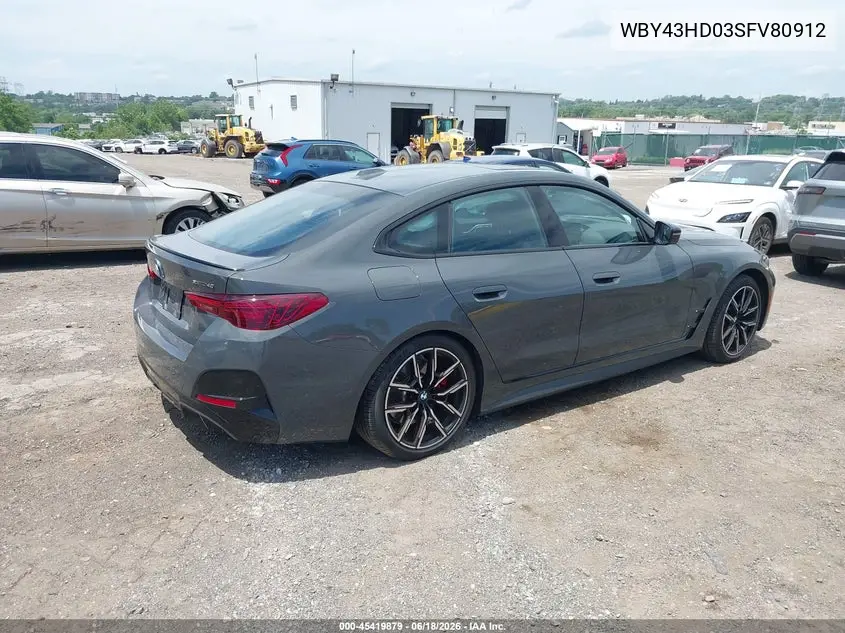 2025 BMW I4 Gran Coupe xDrive40 VIN: WBY43HD03SFV80912 Lot: 45419879