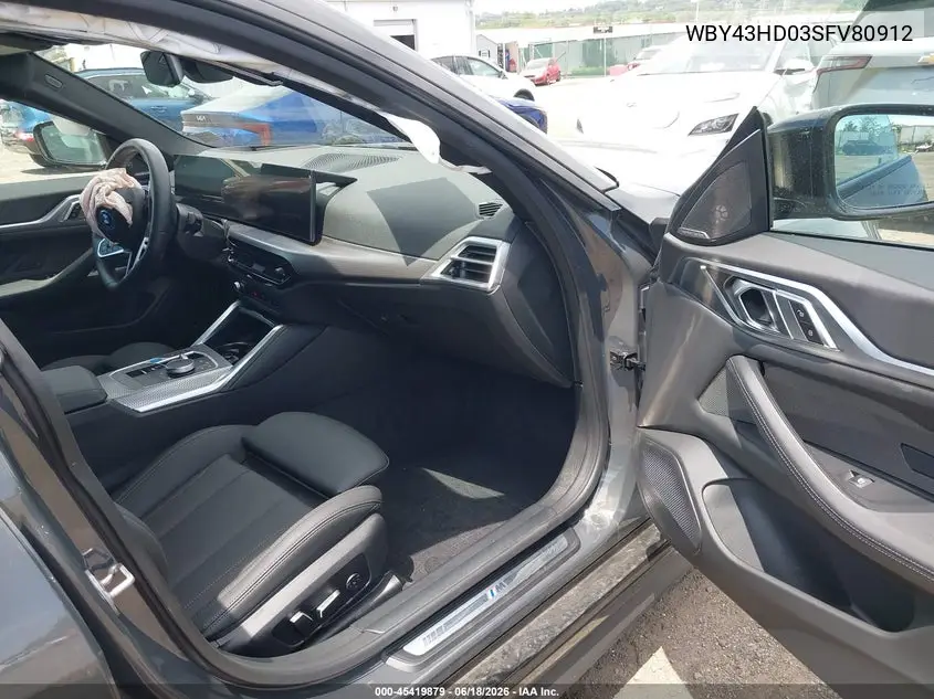 2025 BMW I4 Gran Coupe xDrive40 VIN: WBY43HD03SFV80912 Lot: 45419879