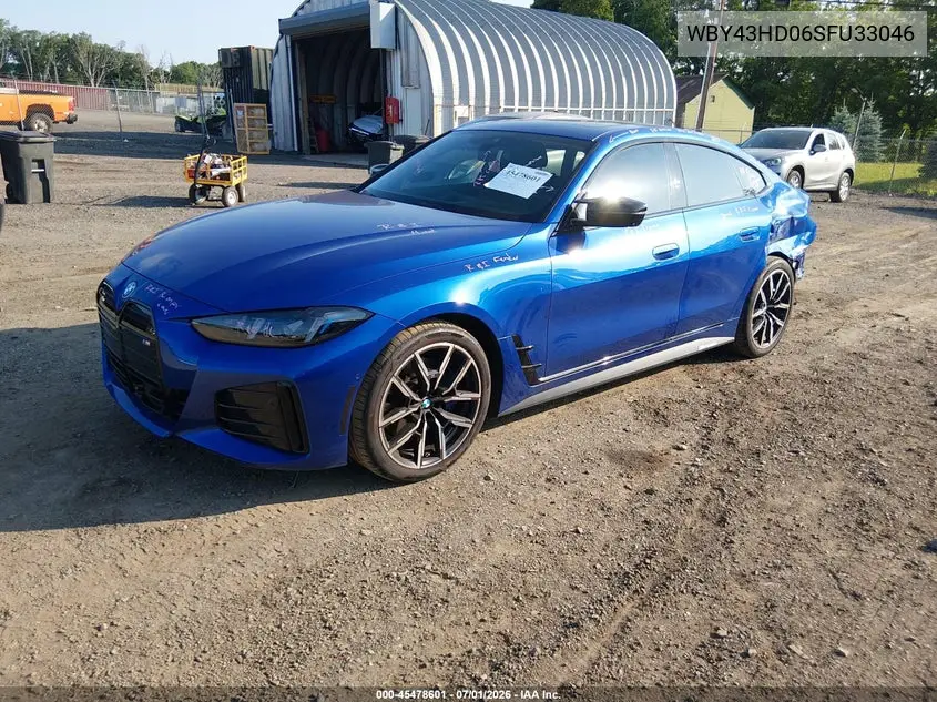 2025 BMW I4 Gran Coupe xDrive40 VIN: WBY43HD06SFU33046 Lot: 45478601