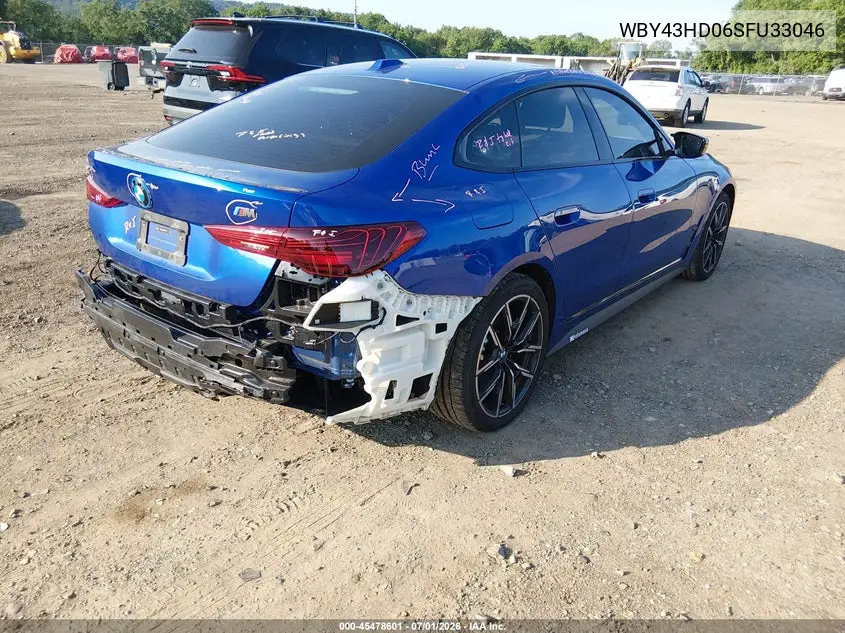 2025 BMW I4 Gran Coupe xDrive40 VIN: WBY43HD06SFU33046 Lot: 45478601