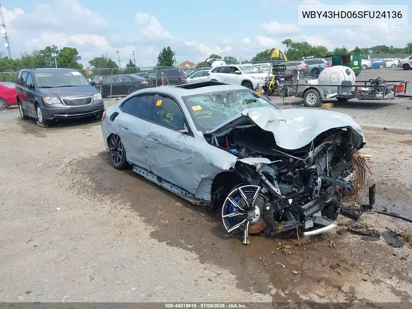 2025 BMW I4 Gran Coupe xDrive40 VIN: WBY43HD06SFU24136 Lot: 45519816
