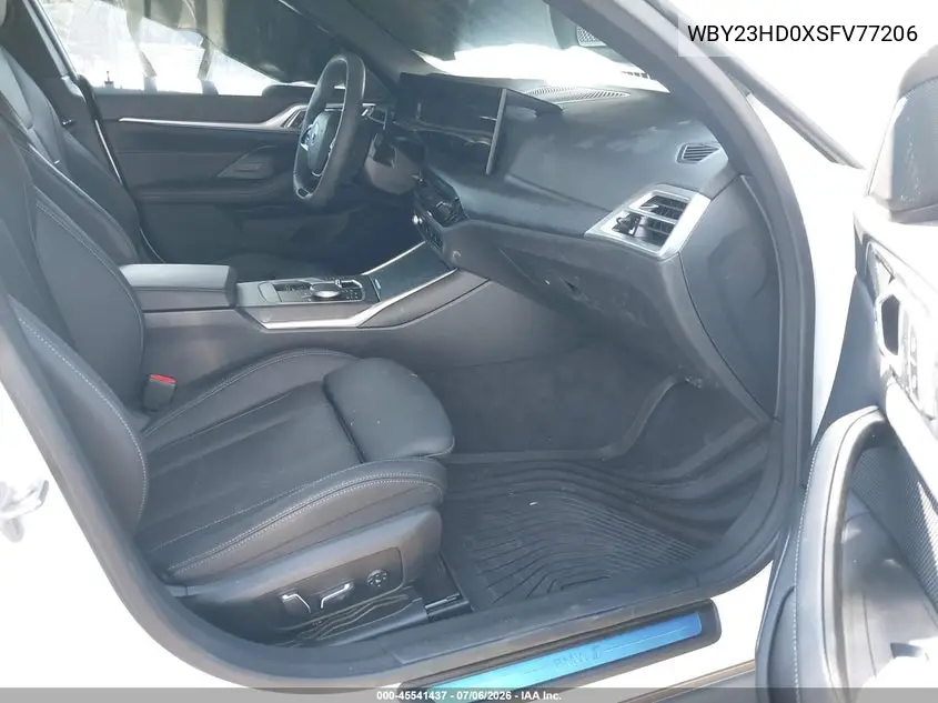2025 BMW I4 Gran Coupe Edrive40 VIN: WBY23HD0XSFV77206 Lot: 45541437