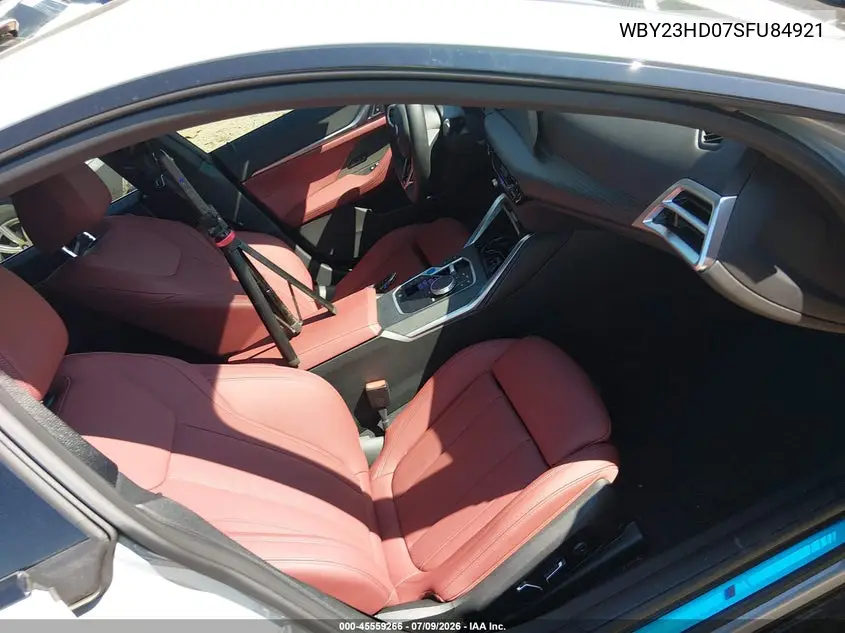 2025 BMW I4 Gran Coupe Edrive40 VIN: WBY23HD07SFU84921 Lot: 45559266