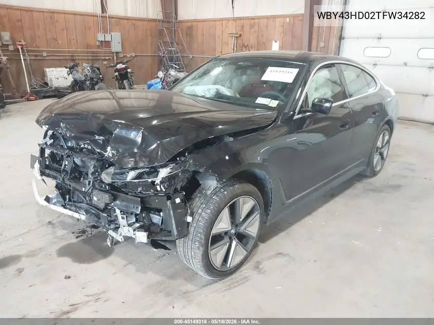 2026 BMW I4 Gran Coupe xDrive40 VIN: WBY43HD02TFW34282 Lot: 45149316