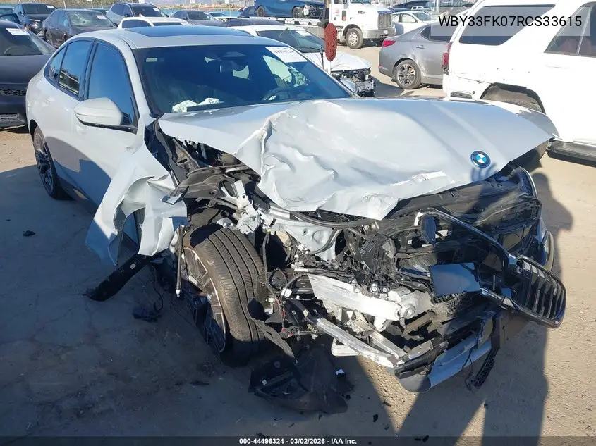 2024 BMW I5 Edrive40 VIN: WBY33FK07RCS33615 Lot: 44496324