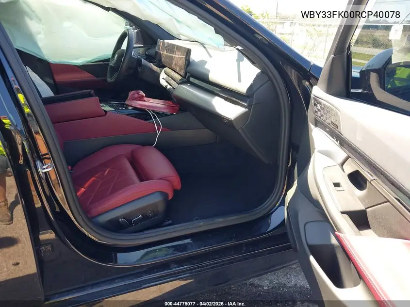 2024 BMW I5 Edrive40 VIN: WBY33FK00RCP40078 Lot: 44775077