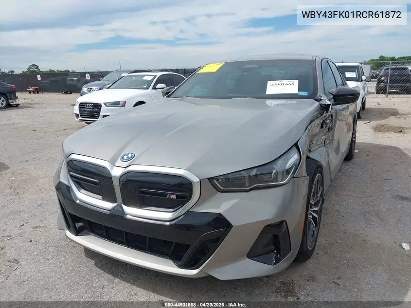 2024 BMW I5 M60 VIN: WBY43FK01RCR61872 Lot: 44901668