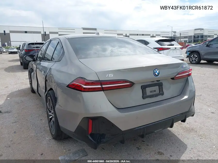 2024 BMW I5 M60 VIN: WBY43FK01RCR61872 Lot: 44901668