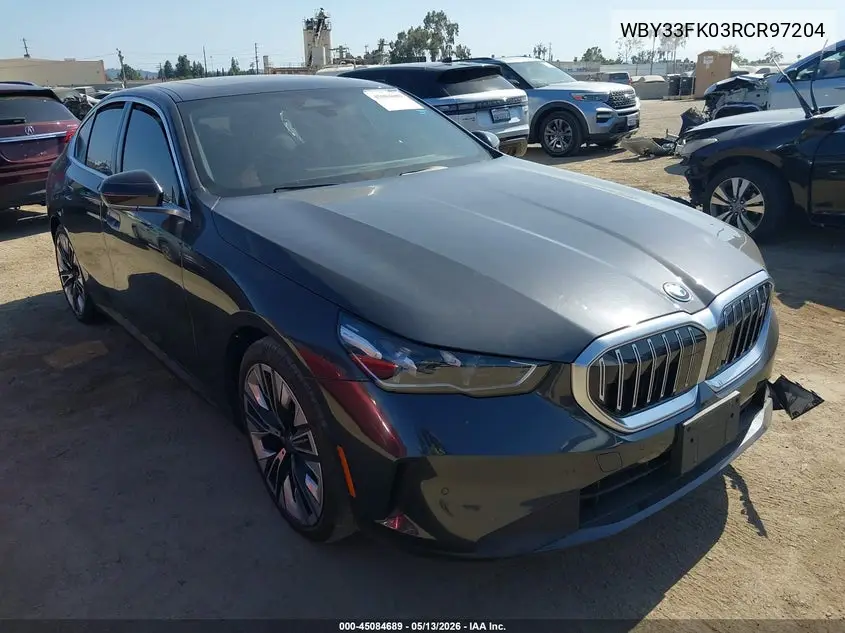 2024 BMW I5 Edrive40 VIN: WBY33FK03RCR97204 Lot: 45084689