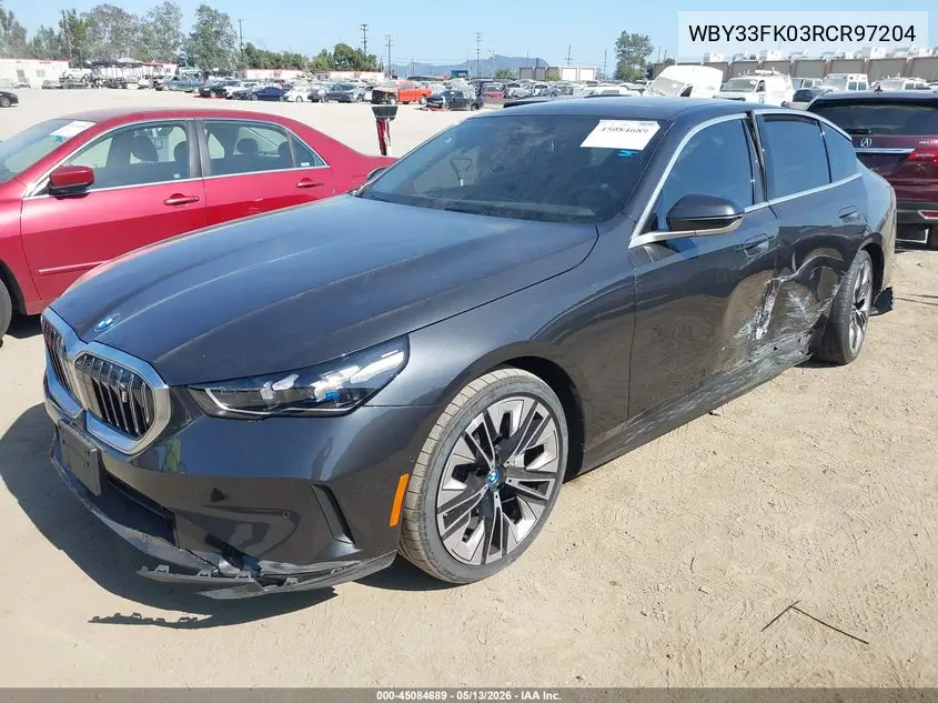2024 BMW I5 Edrive40 VIN: WBY33FK03RCR97204 Lot: 45084689