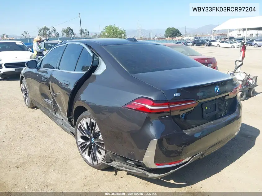 2024 BMW I5 Edrive40 VIN: WBY33FK03RCR97204 Lot: 45084689